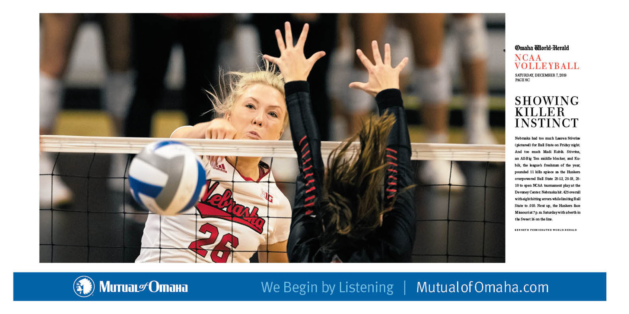NCAA volleyball: Showing killer instinct